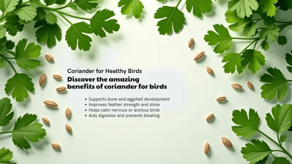 Coriander for Healthy Birds