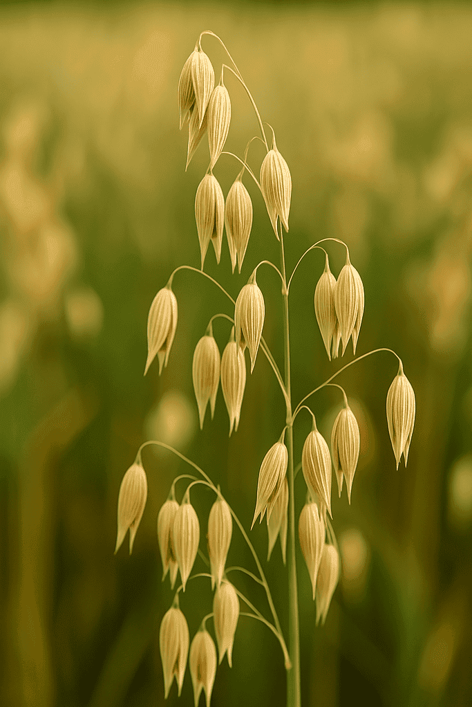 Mature oats crop ready for harvest
