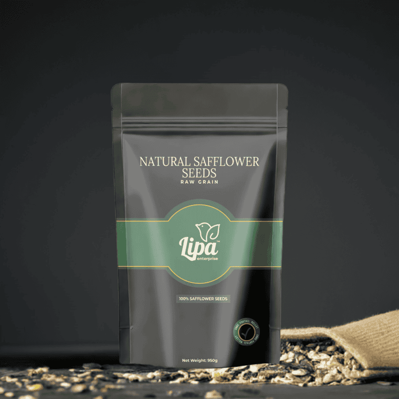 Safflower Seeds for Birds – Natural Seed LIPA Herbal Feed 950g edited 2