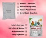 BOLTZ Professional Cuttlefish Mineral Block - Long-Lasting Calcium Source for All Caged Birds (250g)